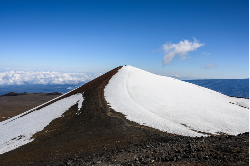 Mauna Kea, Hawaii in winter