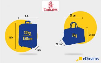 emirates cabin suitcase size